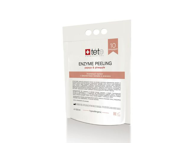 TETe Пилинг энзимный с ферментами папайи и ананаса Enzyme peeling 